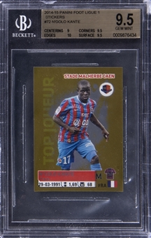 2014/15 Panini Foot Ligue 1 Stickers #72 NGolo Kante Rookie Card - BGS GEM MINT 9.5